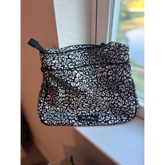 Vera Bradley Black & White Cheetah Print Pocketbook - Picture 8 of 11